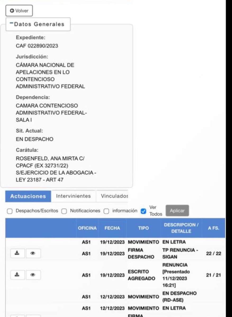 caromaneiro's tweet photo. @robertodiezdiez @yanilatorre la nueva sanción x 6 meses de inhabilitación quedó firme ya, la “Dra terror de sus clientxs “ no fundó el recurso en término x ende decanta 👉🏾 @CPACF @Ambitocom surge de la procuración de expediente CAF 022890/2023 // EX 32731/22. https://t.co/xtDdhRv9NQ