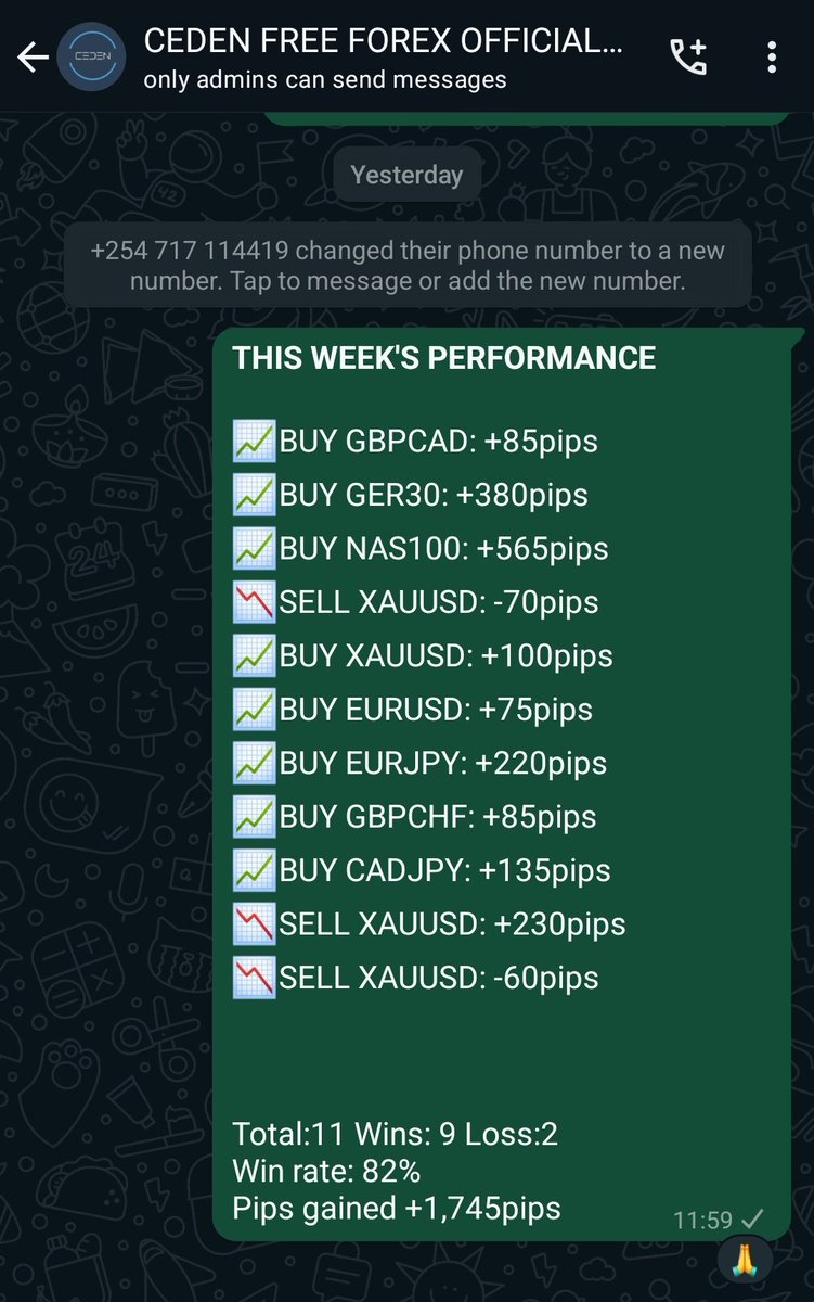 If you're struggling to trade,don't waste your money buying courses and signals. Get access to my free signals group, 99% weekly win rate, and 80-90% trade win rate.