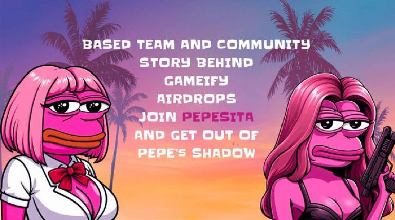 TheW3Space's tweet photo. PepeSita on Solana ( $SITA on $SOL ). Based team and community, working together to take this to where it belongs. PepeSita
CA: Hk2gPxY8NVPJ17Edb3MqDVVYrFiCc8DK3ja9iYSBpump
TG: https://t.co/FX4pw0RC7e
Twitter/X: https://t.co/Z16weWQ8I0
#PEPESITASOL #solanamemecoin #1000xSolGEM https://t.co/yRSn64EgtS