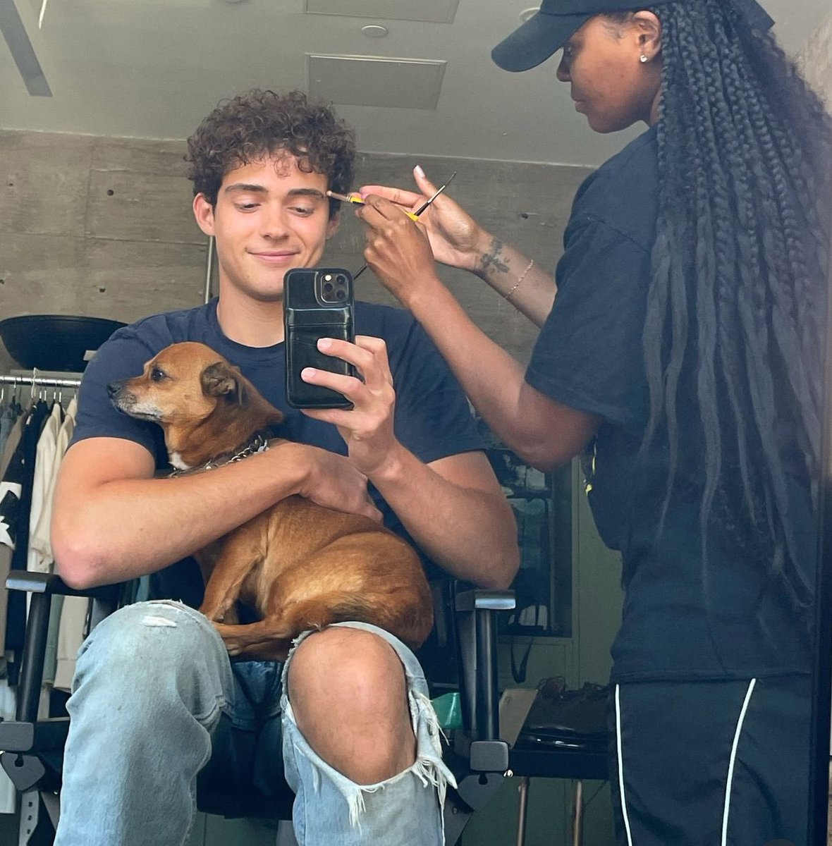 just a girl and her pup.