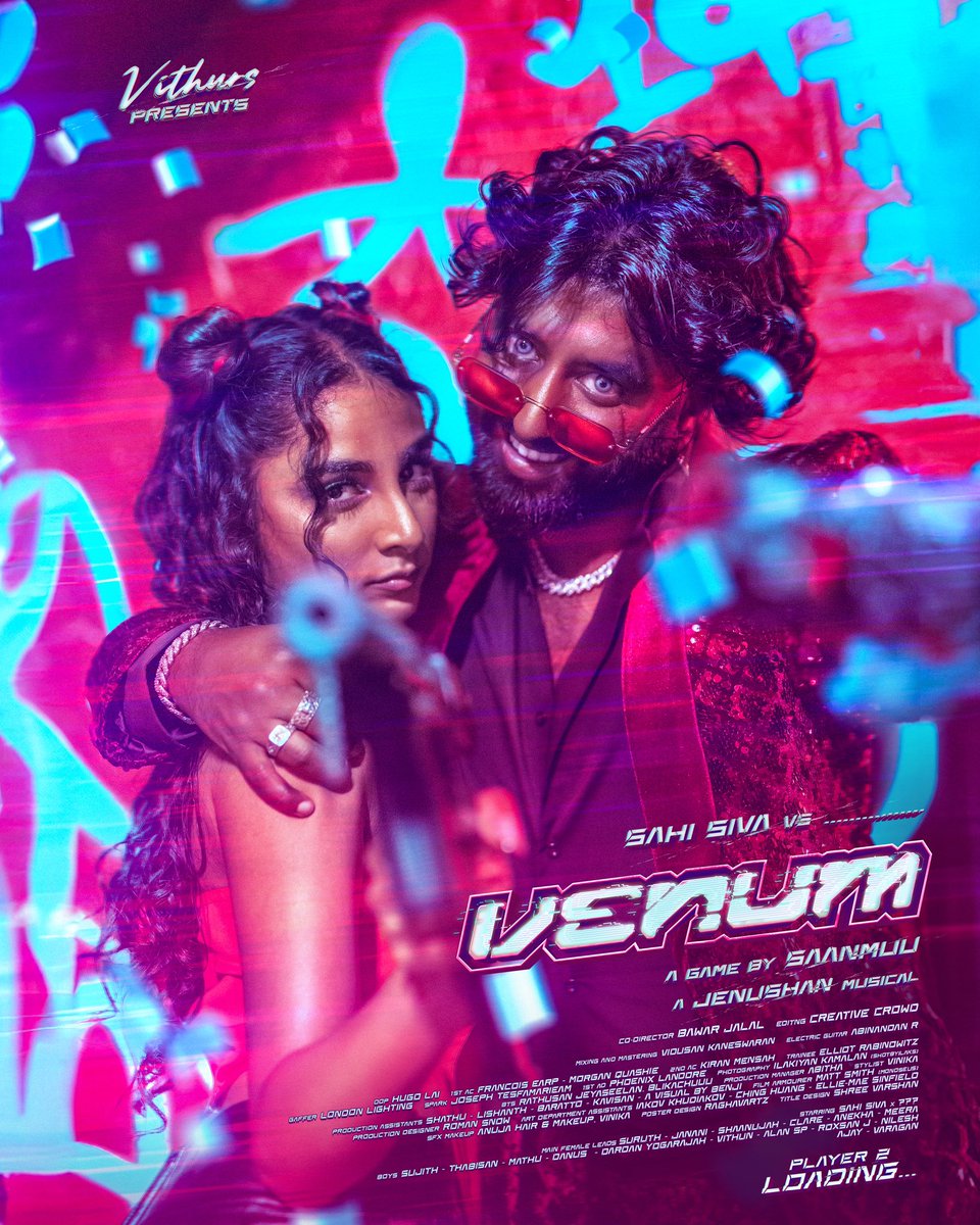 sahisivaaa's tweet photo. VENUM 👾
Presented by @vithurs_ 🎮
Introducing a Jenushan Musical 🎹
A Game by @saanmuu 🕹️
Sahi Siva vs. ……… 👀
PLAYER 2 LOADING… ⏳
#sahisiva #vithurs #saanmuufilms #jenushan #venum #tamil #newtamilmusic #newtamilsong #tamilindependentmusic #officialsahisiva https://t.co/HGwV7UVcuo