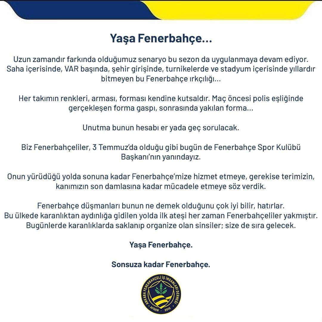 aytunc533's tweet photo. YaşaFenerbahçe @Afider06 @Fenerbahce #YanındayızFenerbahçem https://t.co/QOwmMmajtj