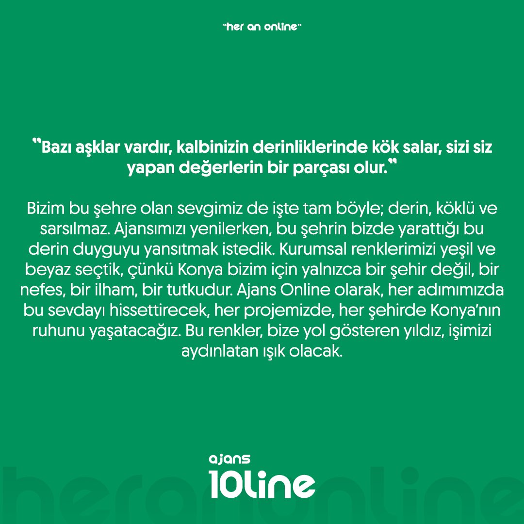 “Bazı aşklar vardır, kalbinizin derinliklerinde kök salar, sizi siz yapan değerlerin bir parçası olur.”

Ajans Online 💚 #HerAnOnline