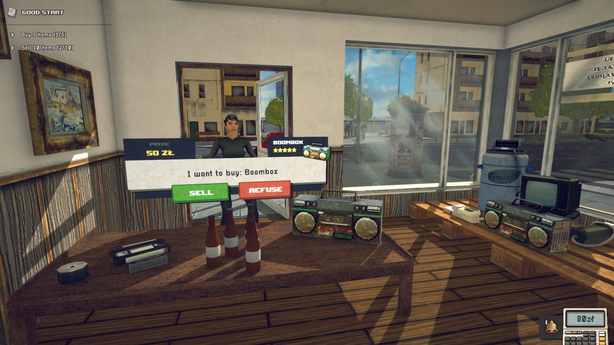 KrolMichal's tweet photo. Studio Yeyuna zapowiedziało symulator prowadzenia lombardu w latach 90. w Polsce - Pawnshop 90s. Brak daty premiery. Wydawcą jest CreativeForge Games (@CFGmain).
Steam: https://t.co/lw6msYaFyG
#polskiegry #Yeyuna #CreativeForgeGames #Pawnshop90s #giełda #GPW