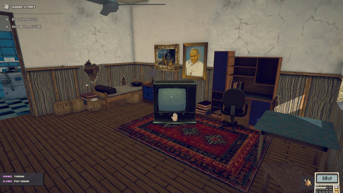 KrolMichal's tweet photo. Studio Yeyuna zapowiedziało symulator prowadzenia lombardu w latach 90. w Polsce - Pawnshop 90s. Brak daty premiery. Wydawcą jest CreativeForge Games (@CFGmain).
Steam: https://t.co/lw6msYaFyG
#polskiegry #Yeyuna #CreativeForgeGames #Pawnshop90s #giełda #GPW