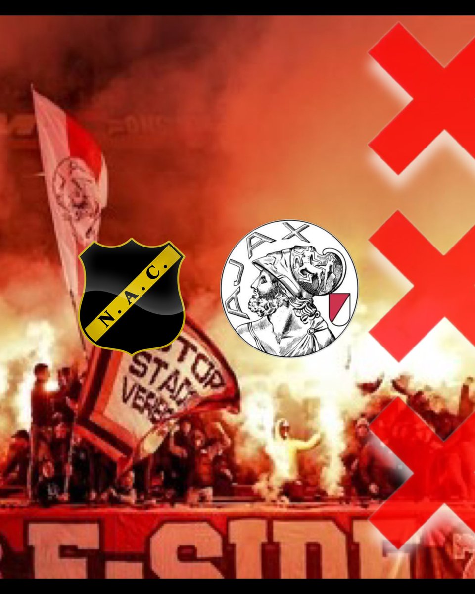 FSideNL's tweet photo. Matchday ⚽️ ❌❌❌
Nac - Ajax
Wat voorspellen jullie voor vanmiddag?
#ajax #fside #amsterdam #fside76 #awaydays https://t.co/0UDEmuPRqR