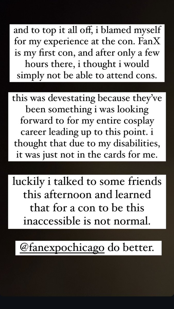 accessibility <a href="/fanexpochicago/">FAN EXPO Chicago</a> this year has been absurd. i know i’m not alone in this feeling, as i’ve seen many of my friends and mutuals talking about similar experiences.
