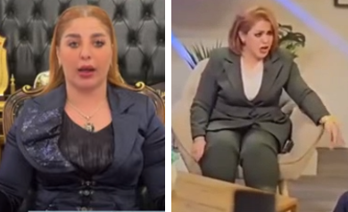 #المىىا_طـيل
📍 السيدتان متقاربتان جدًا بالشكل وبستايل الملابس وبالشعر ونفس نبرة الصوت العالية. اللي على اليمين سمّوها "مـرة بمية رجل" وامتدحوا تربيتها وشجاعتها ووصفوا #صوتها العالي بالجرأة، أما اللي على اليسار فوُصفت بالمتبرجة والنىىىوية وبقـلة الأدب والىىىـفااهة بسبب #صوتها