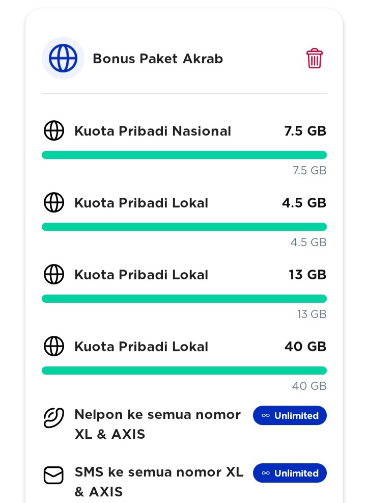 RIchsanul's tweet photo. WTS XL Akrab 65k/orang (Maximal dapet 105GB) Sisa 1 slot.
• 40GB kuota bersama
• 7.5GB kuota nasional
• Kuota lokal sesuai daerah (max 57.5GB*)
• Ga ada kuota reward 

*;
Area 1 : 47.5GB
Area 2 : 52GB
Area 3 : 65GB
Area 4 : 105GB

Bisa add dulu
#zonauang #WTS #WTB https://t.co/TJMlpjoYuE