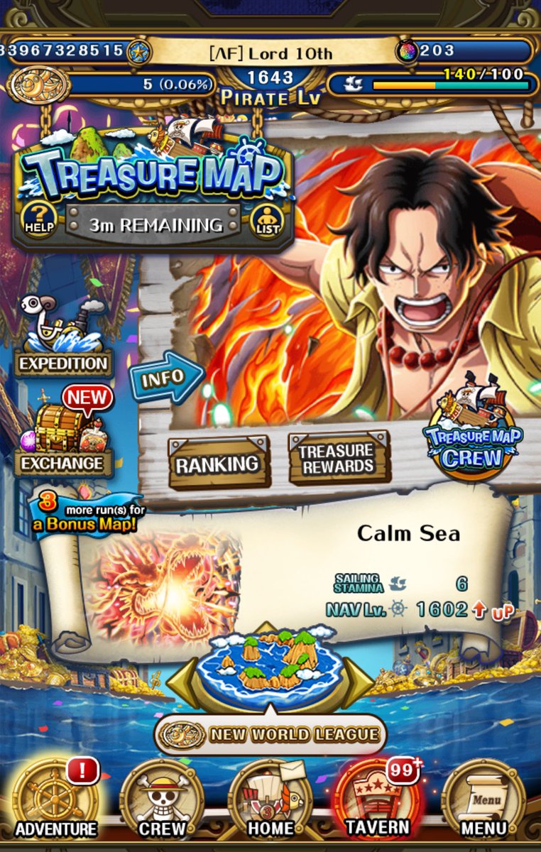 AfRyzzy's tweet photo. Super Tm done 😊🎉🤲 rank 5 in-app and rank 14 WW. New nav record for me with 1600 navs
#トレクル #OPTC #trecru https://t.co/zV9O37nMnn