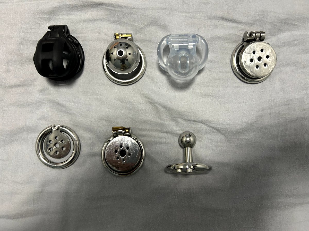 今天罗列一下戴过的宝贝🤤🤤眼镜蛇，锅盖，htv3，平板，纯平，短负数锁，长球负数锁。锁和小阴蒂都是越来越小了🥵🥵🥵，看着这些宝贝有种强烈的刺激感，小语逐渐的堕落为男娘慕勾🥵🥵🥵，最爱的还是长球，小阴蒂小到看不见了耶🤤#贞操带  #sissy #ts #调教 #洗脑  #bbc #雌堕 #锁奴 #贞操锁 #丧志 https://t.co/ibhjJLxR3w