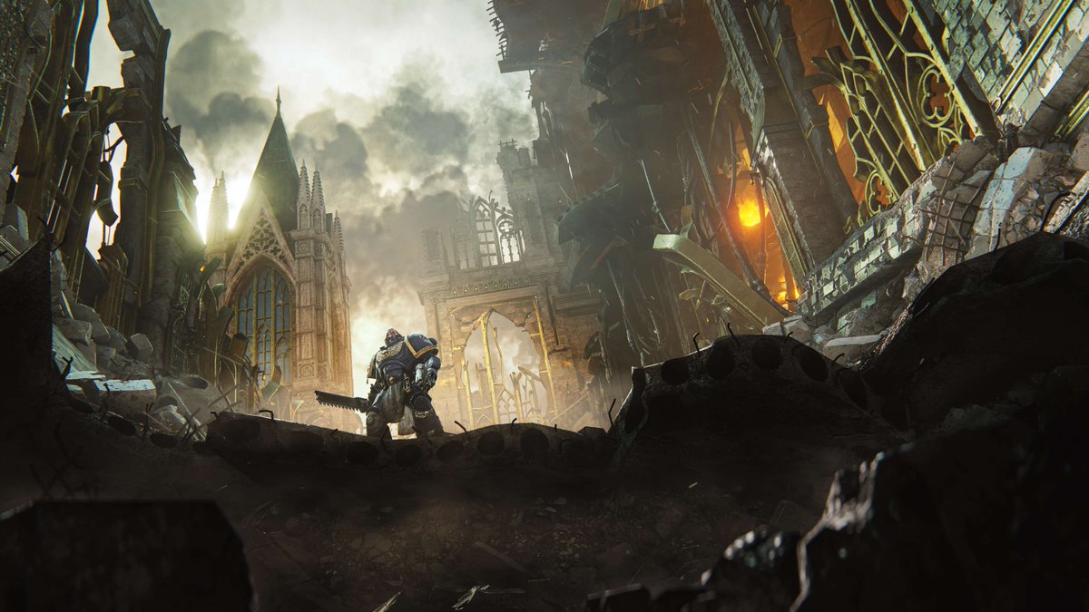 Focus_entmt's tweet photo. May your day be blessed by the Emperor with these #SpaceMarine2 screenshots 🙏 https://t.co/EBMiVbeqpe
