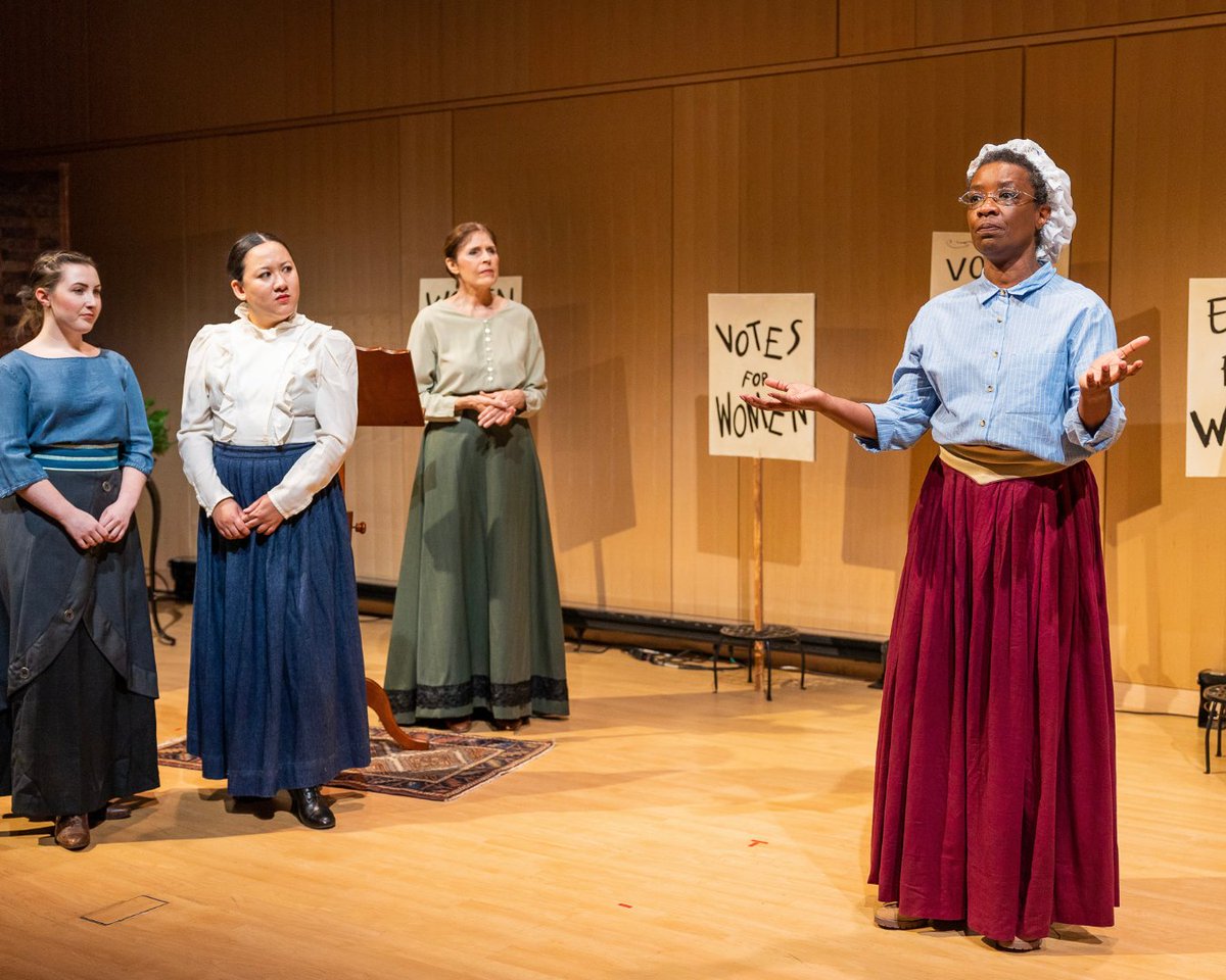 AssociatesBPL's tweet photo. On this 104th anniversary of the ratification of the 19th Amendment, we reflect on the efforts of the extraordinary women who fought for the right to vote. The Associates honored the 100th anniversary of the event by producing "ONWARD," a powerful play by @LisaJRafferty 💪 https://t.co/Ga3OfZBsPS