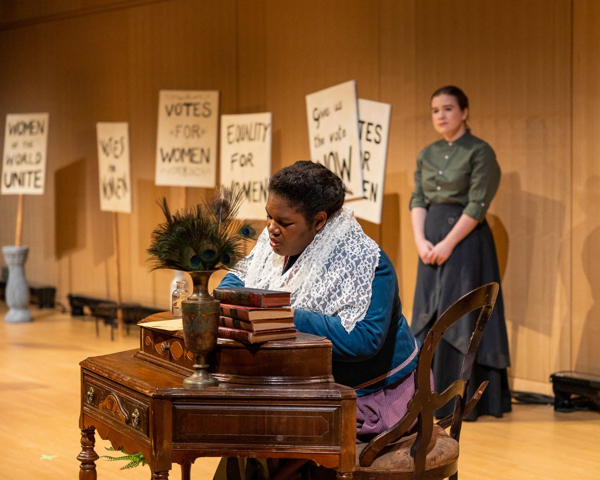 AssociatesBPL's tweet photo. On this 104th anniversary of the ratification of the 19th Amendment, we reflect on the efforts of the extraordinary women who fought for the right to vote. The Associates honored the 100th anniversary of the event by producing "ONWARD," a powerful play by @LisaJRafferty 💪 https://t.co/Ga3OfZBsPS