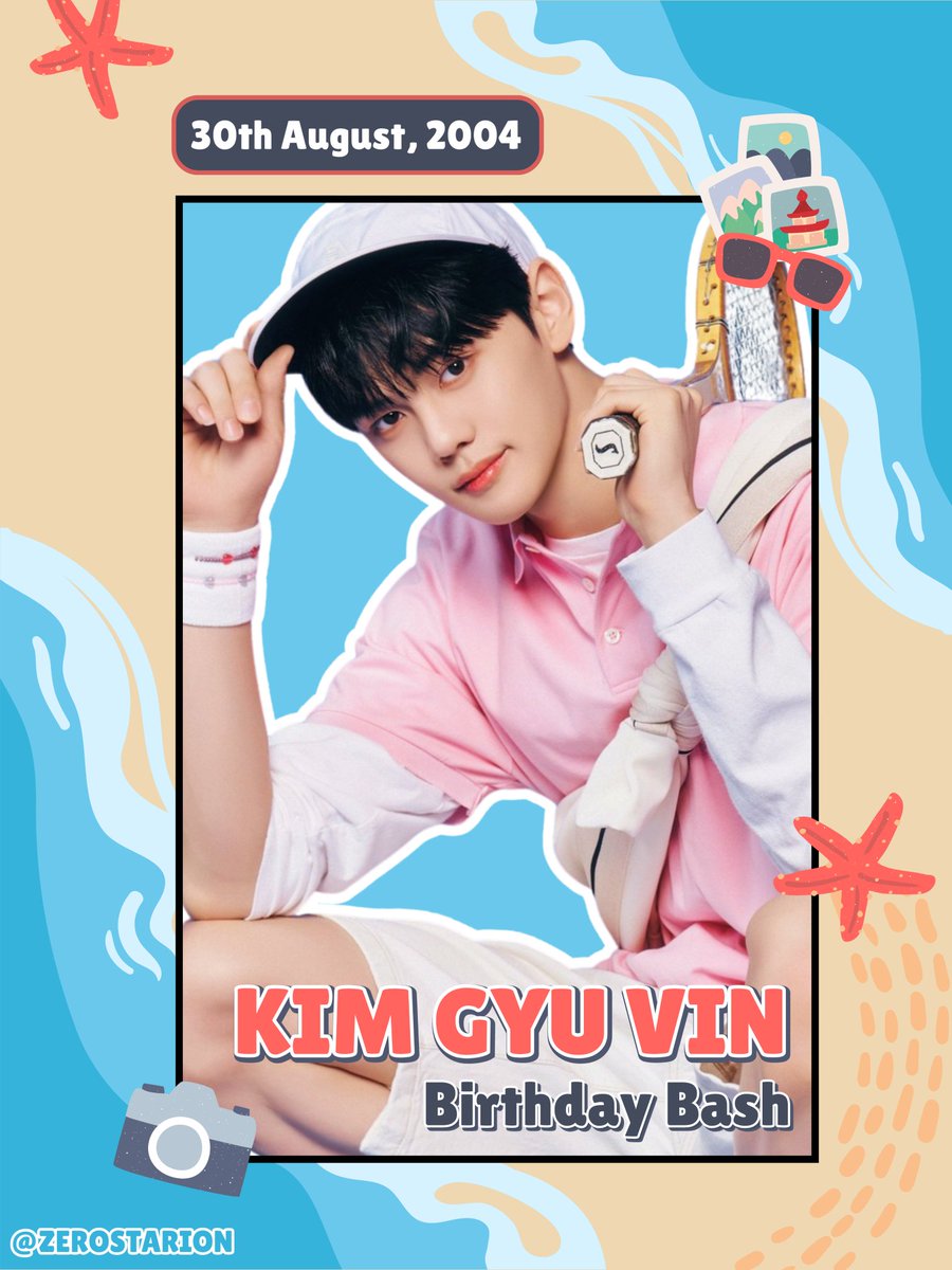 ZEROSTARION's tweet photo. On August 30th, 2004, the world welcomed Kim Gyu Vin, a radiant soul destined to brighten it with a sunlit smile. Happy Birthday, Kim Gyu Vin! May your smile continue to warm the world like a touch of heaven. https://t.co/oEiTAVDYwC