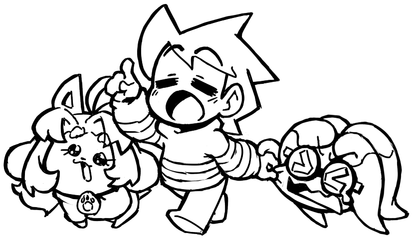 Bueno hermanos! Hoy continuamos con las aventuras en Undertale, ahora con los hermanos esqueleto! >:3
Pasen a acompañarnos si gustan esta mañana  =w=)b

Les adjunto un dibujito pa' inaugurar la saga de streams, que si les soy honesto... No sé cuando volverán después de hoy ;w;