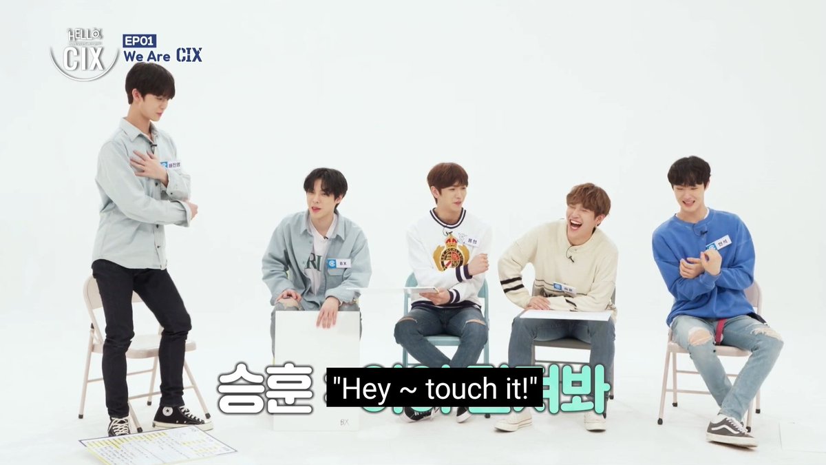 uhtokki's tweet photo. HELLO CIX EP01 :: We Are CIX
i mean, where's the lie? ㅋㅋㅋ seunghun still do it even now.ꉂ(≧▽≦)
#CIX #씨아이엑스
#HELLOCIX #헬로씨아이엑스 https://t.co/cgbXwtoAmP