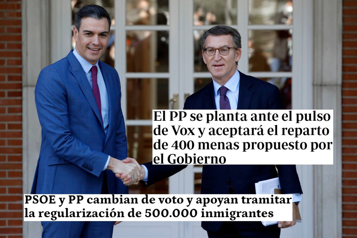unaicano10's tweet photo. En las últimas 24 horas:

- Asesinan a puñaladas a un niño de 10 años en Toledo.
- ⁠Hieren de gravedad a un joven de 16 años en Madrid.
- ⁠Un magrebí acosa a una mujer en fiestas de San Sebastián.
- ⁠Oleada de robos en fiestas de Bilbao.

Nunca olviden a los responsables. https://t.co/6UeMGqr7XW