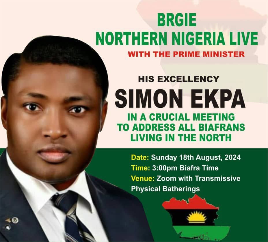 nwa_nne's tweet image. If you are a #Biafran residing in the #Northern zoo, this crucial meeting with His Excellency @simon_ekpa  is for you. 

#VeryImportant