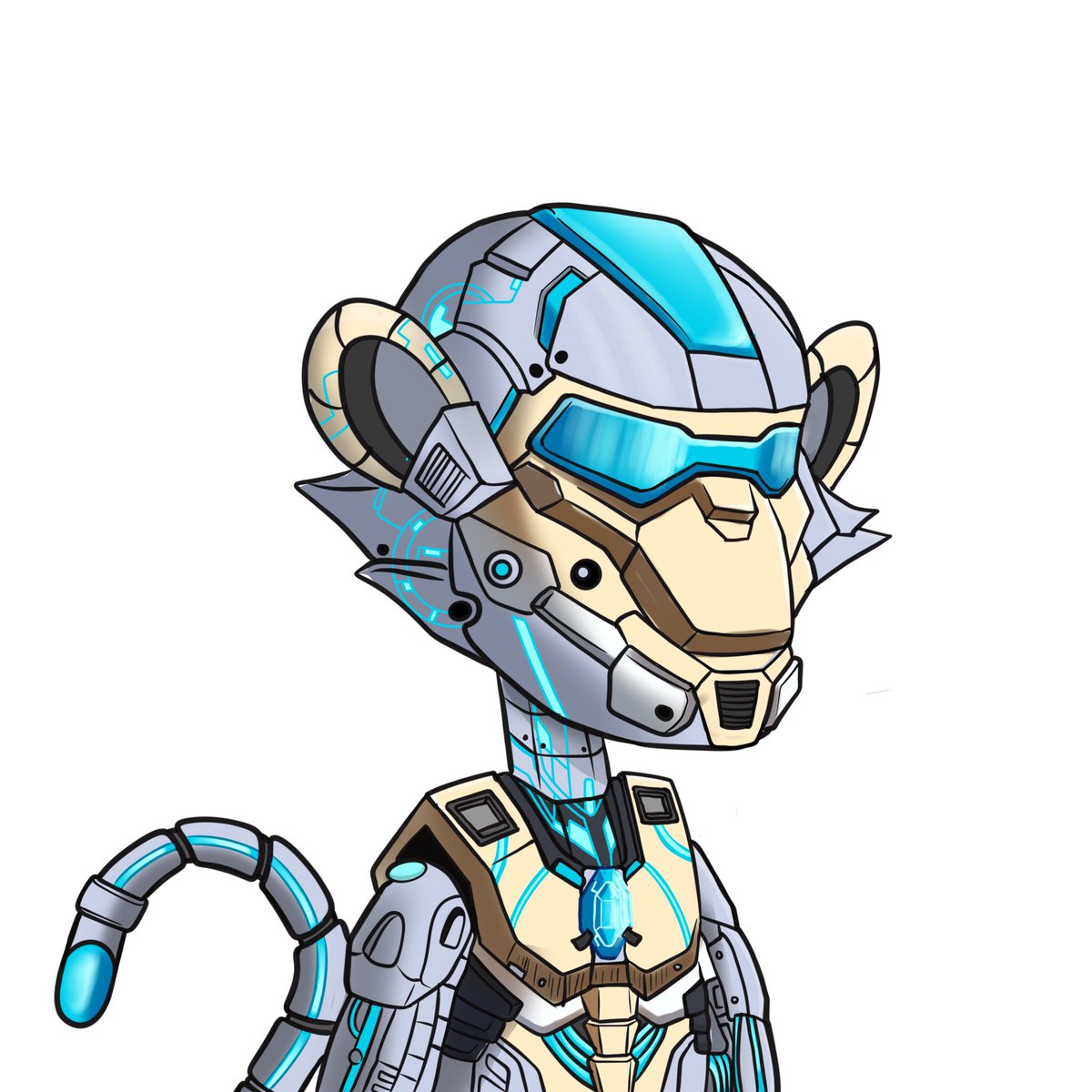 LostatHome106's tweet photo. With #Nakamoto upgrade 10 days away, @BTCMonkeys are set to release Mecha Monkeys, the first #GameFi NFT lineup on @Stacks.

Get ready for interchangeable #NFTs, with changeable rarity, where your #NFT can fight other #MechaMonkeys.

Mint yours for ~$33.

https://t.co/lt4UKhEcLO https://t.co/QdFOtZjJM3