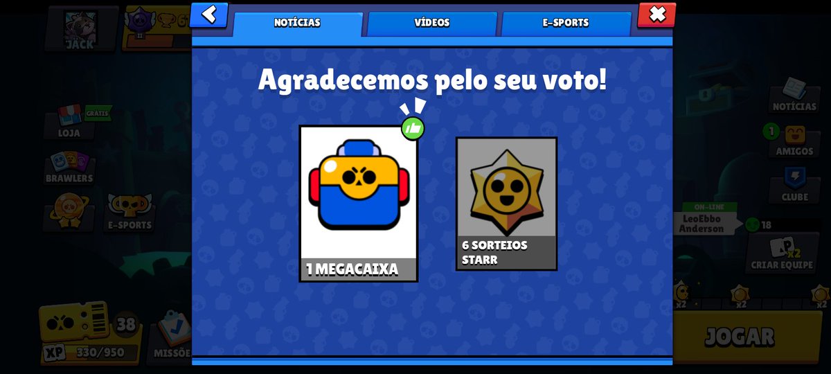 dawn_xyz's tweet photo. VOTEM PELAS MEGACAIXAS! As megacaixas são muito melhores
#BoxVsDrop #Brawlstars https://t.co/JEmyTteXnz