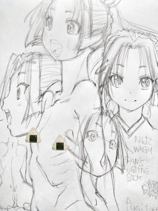 夏コミで出した薄い本のためのラフ。 