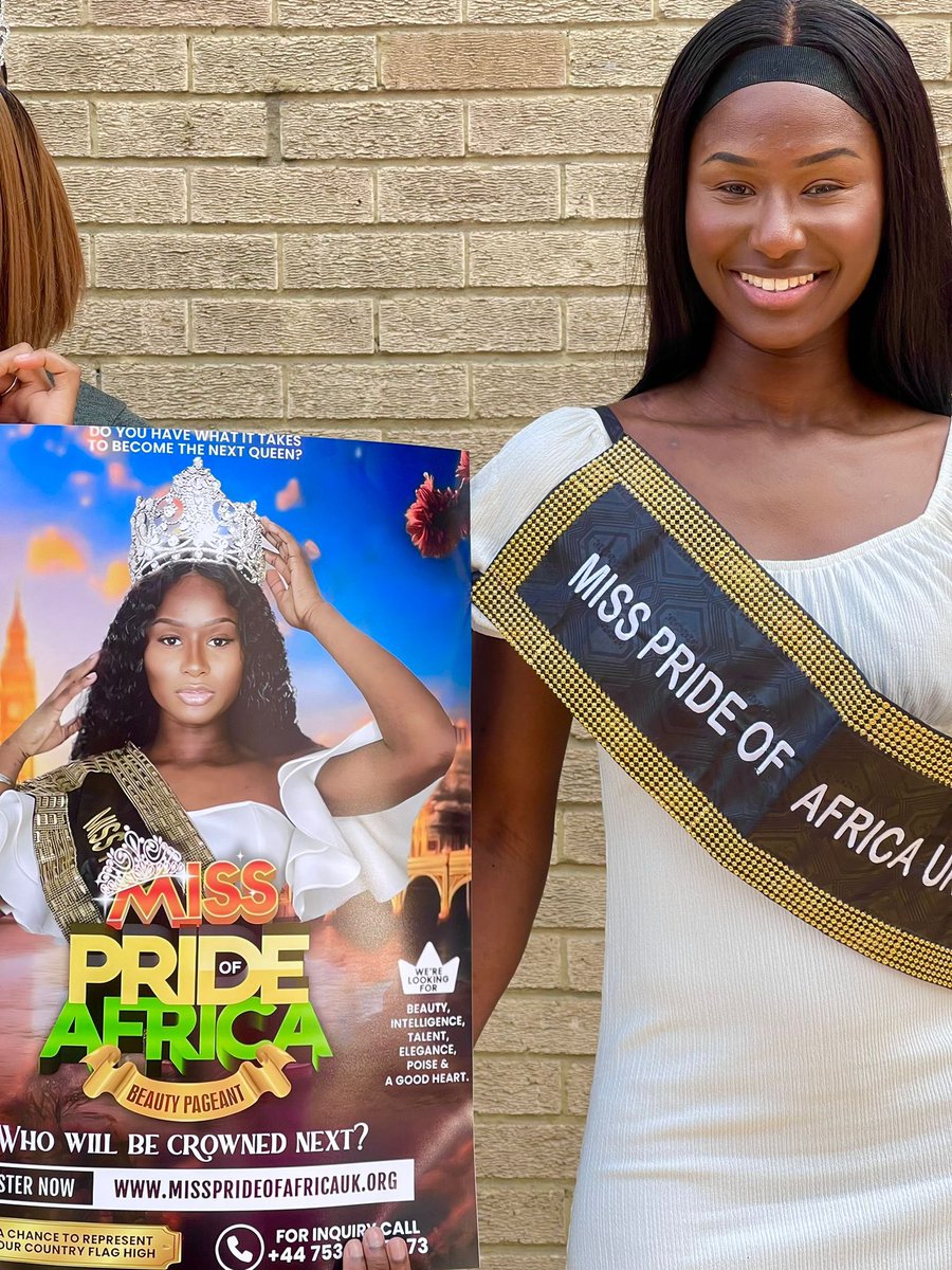 missprideAfrica's tweet photo. Embracing Greatness - Holding A Poster With Her Face On It! The Miss Pride Of Africa UK Queen With Longest Historical Reign!! Reigning Supreme! 👑

#CharitablePageant #MPOAUK https://t.co/4CrB7whNHi