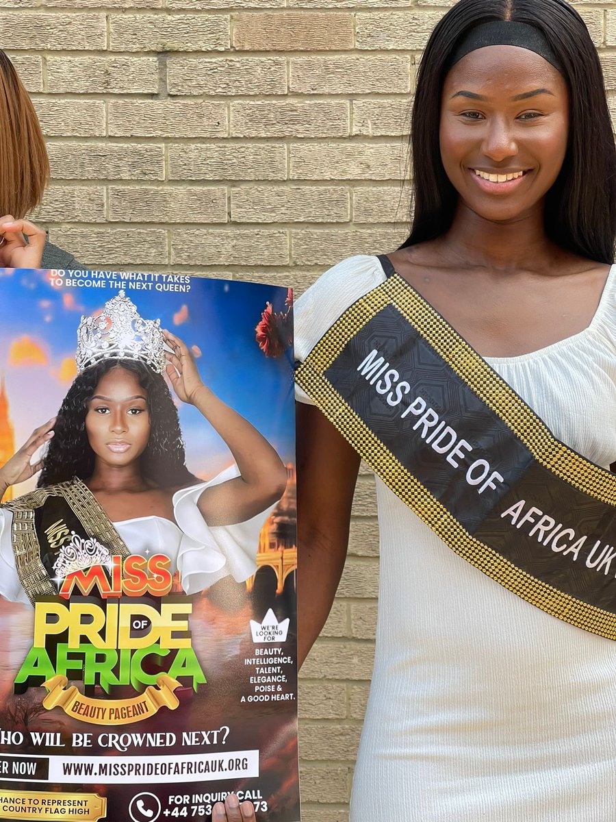 missprideAfrica's tweet photo. Embracing Greatness - Holding A Poster With Her Face On It! The Miss Pride Of Africa UK Queen With Longest Historical Reign!! Reigning Supreme! 👑

#CharitablePageant #MPOAUK https://t.co/4CrB7whNHi