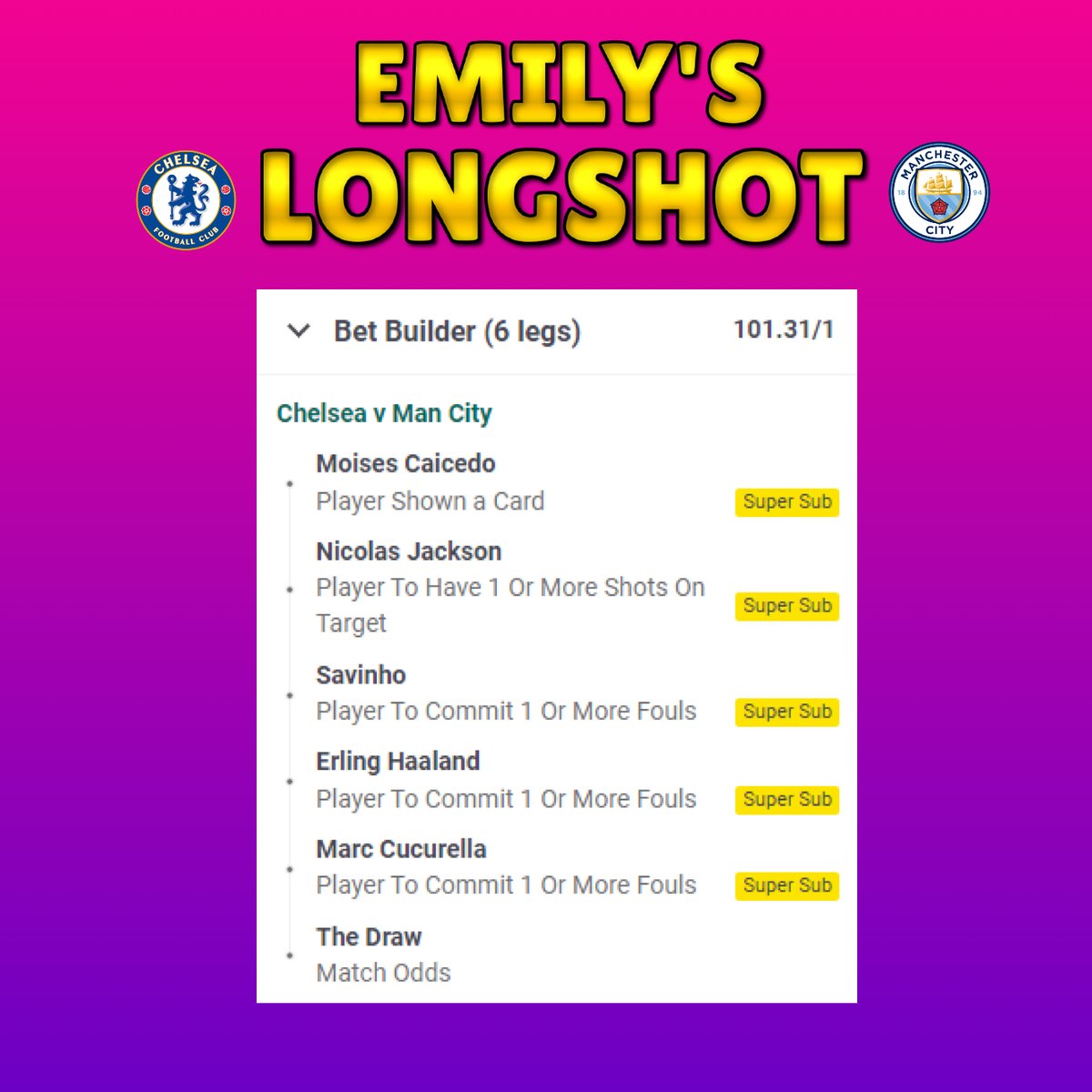 Emily’s Football Tips tweet media