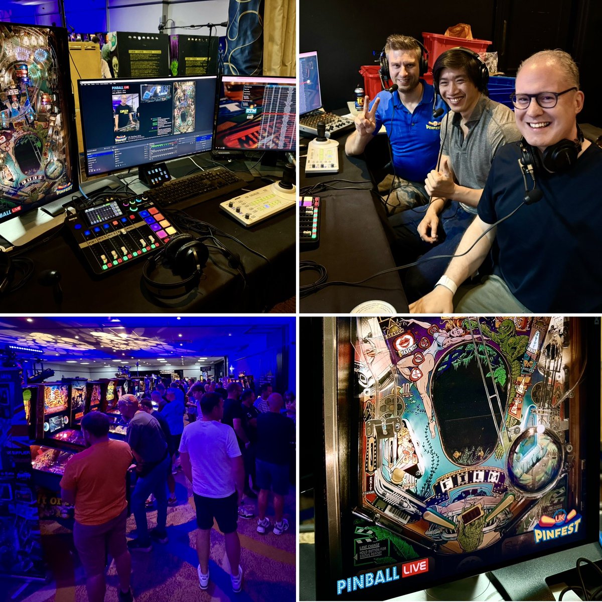 marcsilk's tweet photo. Great to make a guest appearance on the @UKPinfest Live stream! Nice work Tim Porter (UK #Pinball Streaming King!!) and the Pinfest crew. #Pinfest #Games #Pinball #VoiceActor ๐๏ธ๐๐ผ https://t.co/W4fH38Bi34
