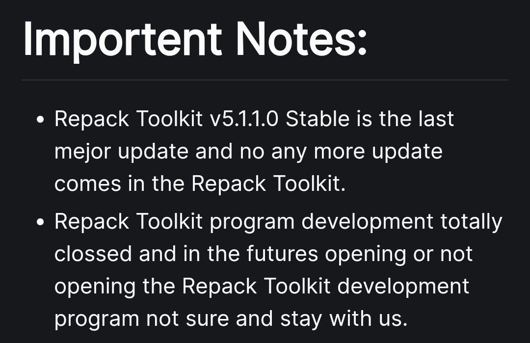 RaptorRepack's tweet image. Closing Time Soon... 😔 
#RepackToolkit #RaptorRepack #HyperEngine