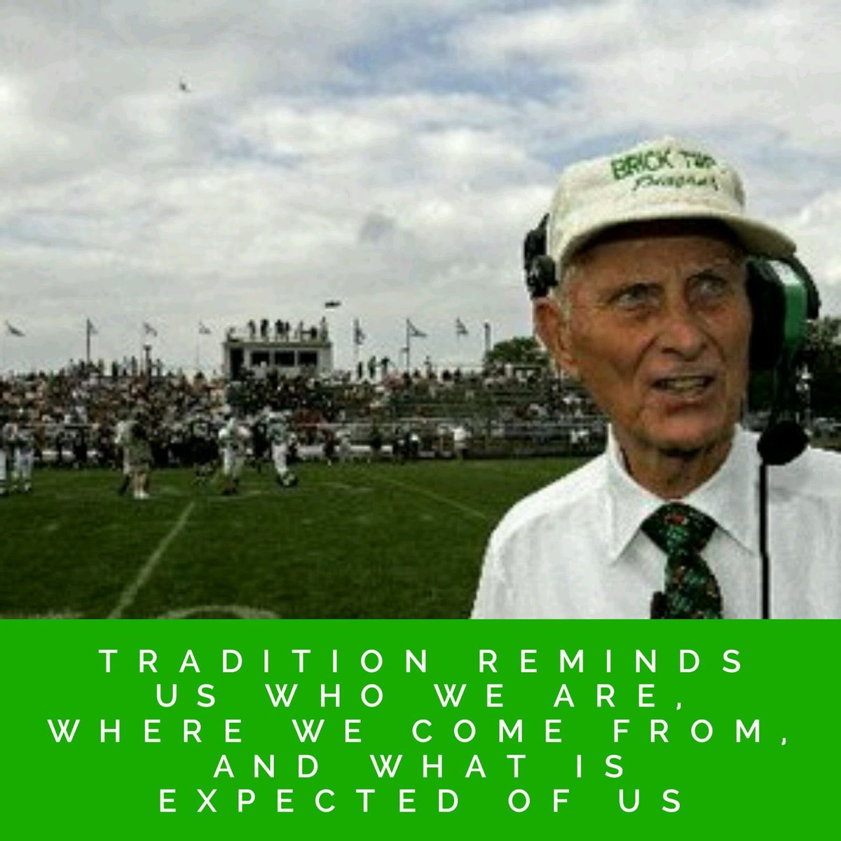 BrickHSFootball's tweet photo. What makes BRICK different … TRADITION !!! #CoachWolf #CoachLlyod always reminding us about what it means to wear the GREEN and WHITE !!! #Brick2024 https://t.co/f8VpRlgiZ2