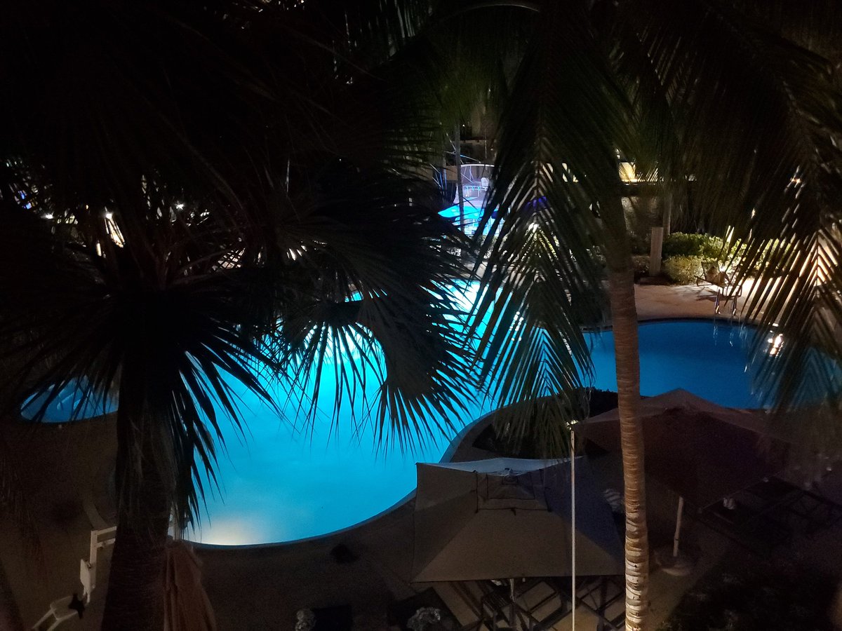 Beautiful night at the Hilton Fort Lauderdale Marina. I highly recommend for a pre-cruise stay