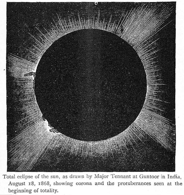 ImSanjay_73's tweet photo. On this day in 1868, Helium was first discovered during the total solar eclipse from Machilipatnam and Guntur. https://t.co/OwhnjBagM0