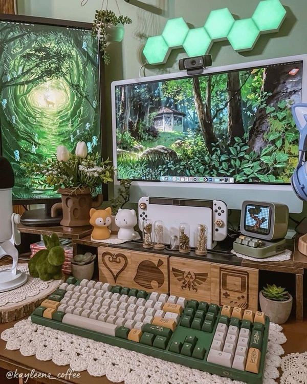 Riven_Skelemoon's tweet photo. Does any other gamer girl..just look at setup ideas on Pinterest for inspiration on how they want their setup to look like???#gamergirls #pinksetup #greensetup #bluesetup #purplesetup https://t.co/y6O5p9z9RK