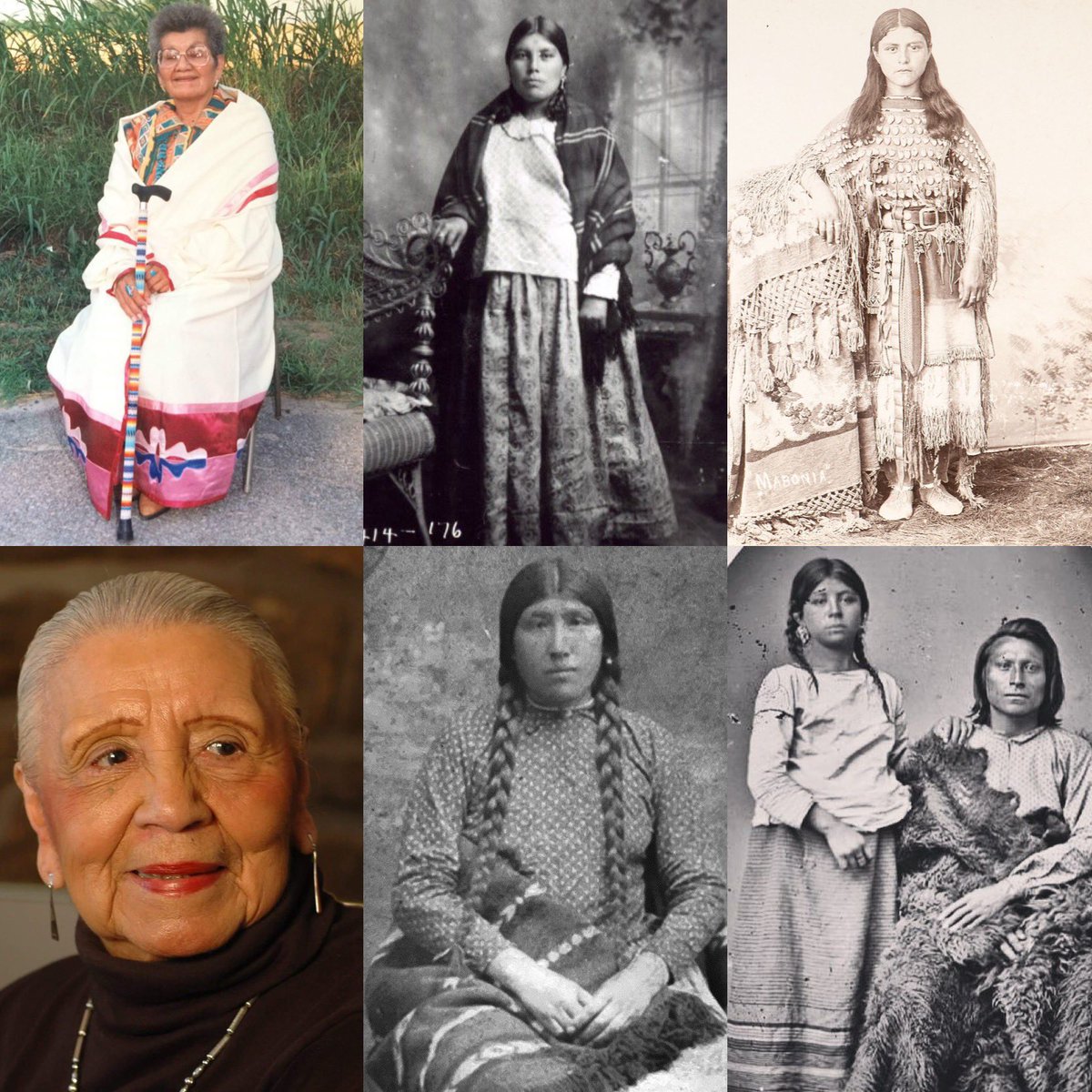 These are my Ponca, Pawnee and Kiowa grandmothers. It is terrible the obstacles and discrimination these Indigenous women faced—tenfold over the men. No great country would do this to them if you ask me