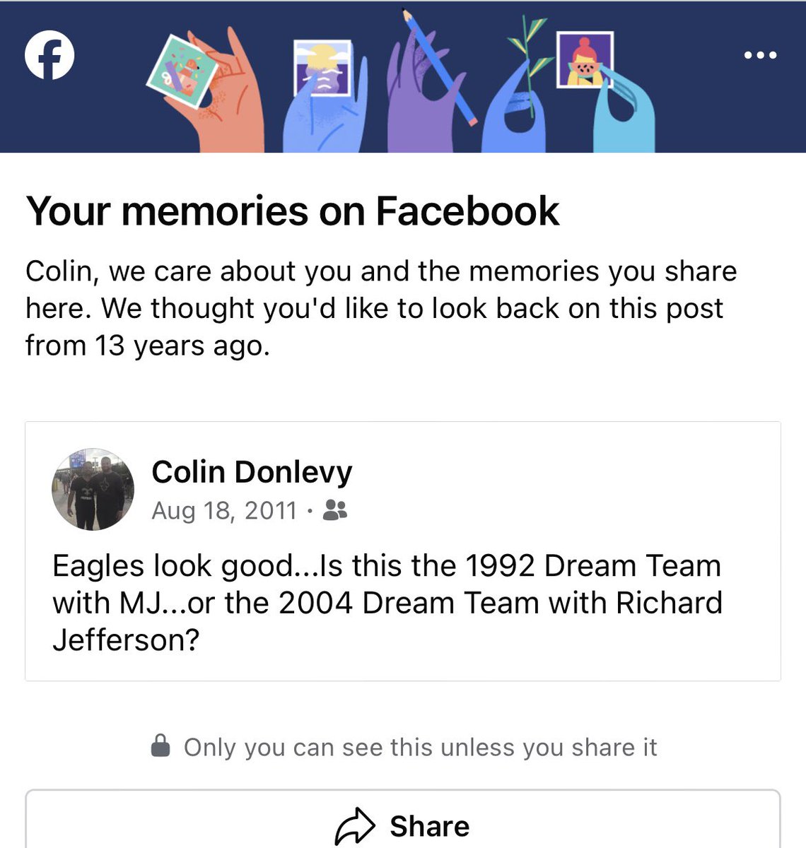 c_donlevy's tweet photo. @Rjeff24 I’d like to formally apologize to you for this mean post in 2011 https://t.co/01NJi2mfMI