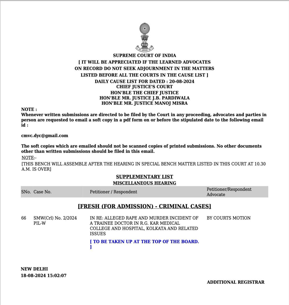 Rajendra_aiims's tweet photo. As per news reports,it’s perhaps the 47th case in the history of our country where Suo Moto cognisance has been taken up  

Why didn’t WB govt took it seriously?

@RahulVa05468512 @DrDhruvchauhan @DrRAHULKUMARGU1 @hemantrajora_ @Indian__doctor 
#RGKarattack #MoumitaDebnath https://t.co/g9i0gVUM7J