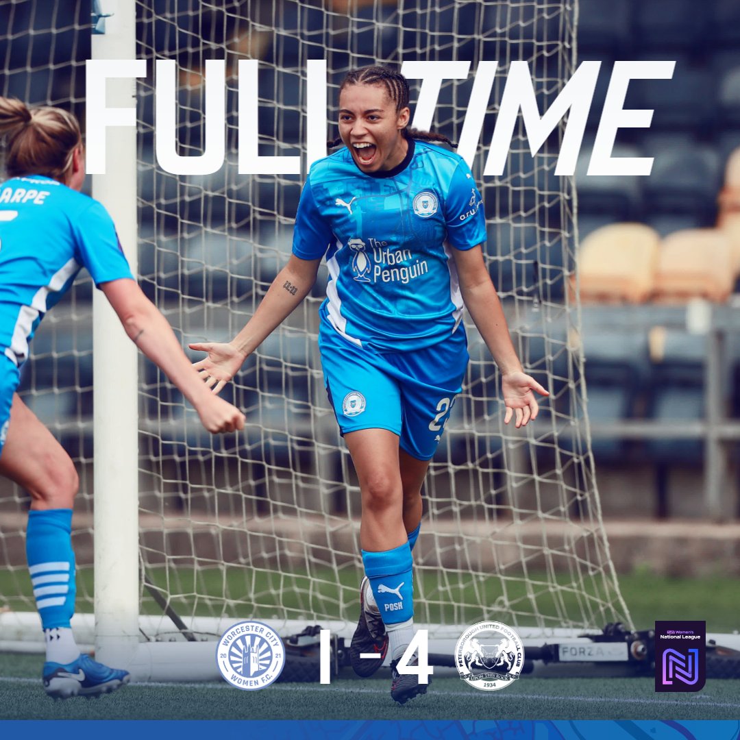 theposhwomen's tweet image. FULL TIME!

A four-midable performance from the Posh Women 💪

⚪️ 1-4 🔵 | #pufc