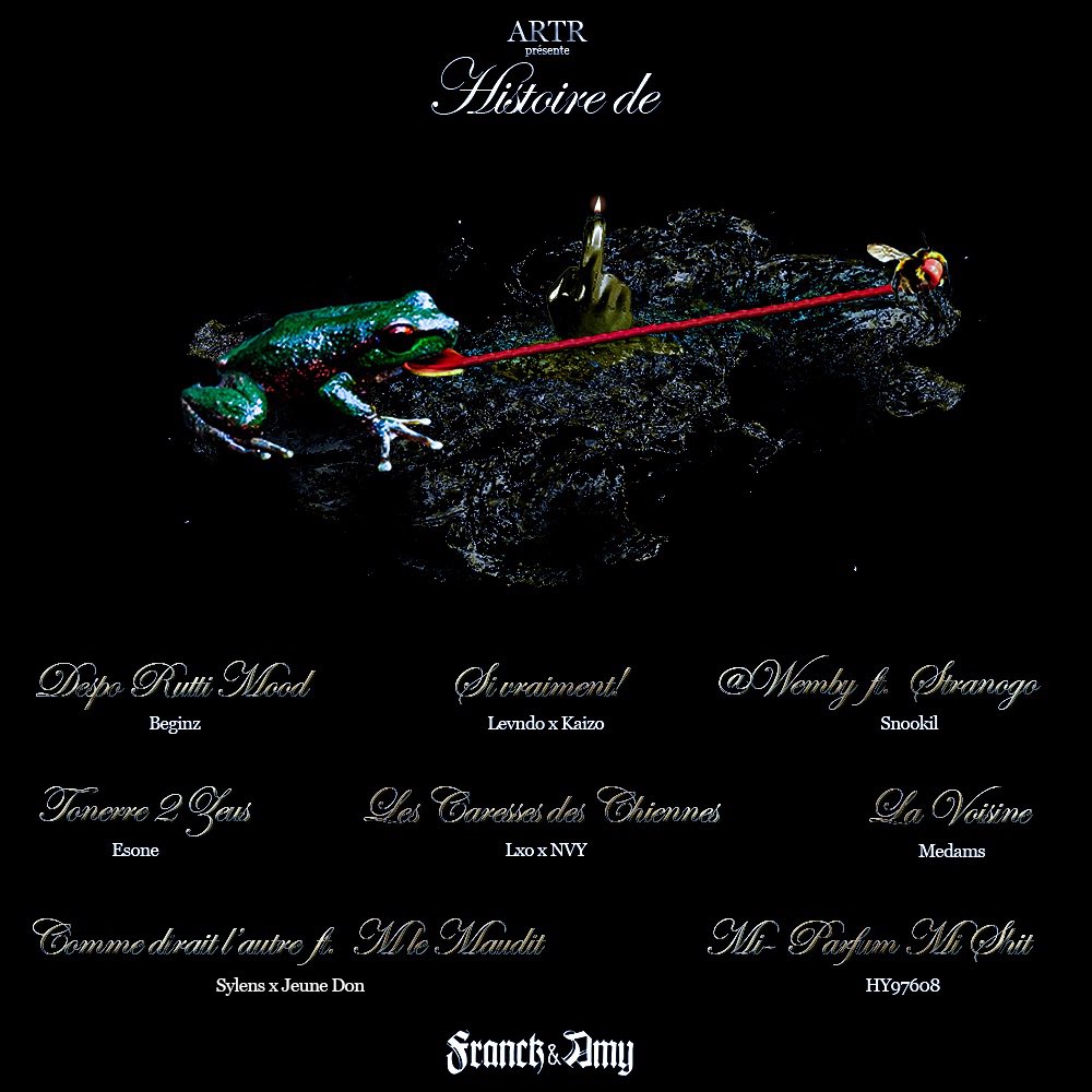 artr974's tweet image. Histoire de, 8 titres disponible vendredi 

feat @Stranogo &amp;amp; M Le Maudit

rec/mix/master @kazhaldrin 
cover @Hades_swmp