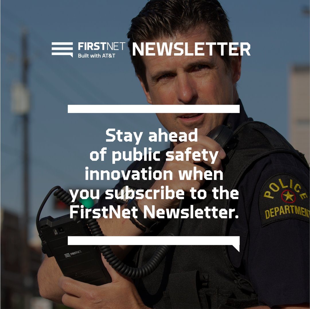 Stay up to date on public safety communications by signing up for the FirstNet newsletter. Our August edition discusses 9-1-1 evolution, mental health for 9-1-1 employees, and the inspiring story of Assistant Fire Chief Chris Lombard. Subscribe here: firstnet.com/firstnet-newsl…