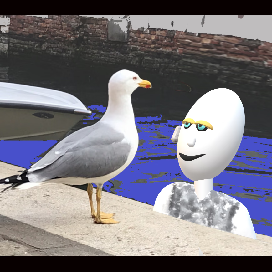 STrallalla's tweet photo. NEW #GRUMPPUNKS listings on OpenSea! https://t.co/4GDjd9mmsq via @opensea 
During a trip to #venice Grump Punk spotted a #seagull 
The bird amazed him..

#digitalart #handmade #mixedmedia #photography #3dartwork #PolygonNFTs #maticNFT #3dcharacter
#minted @HelloUncut #NFTs #NFT https://t.co/TFEveqSqn1