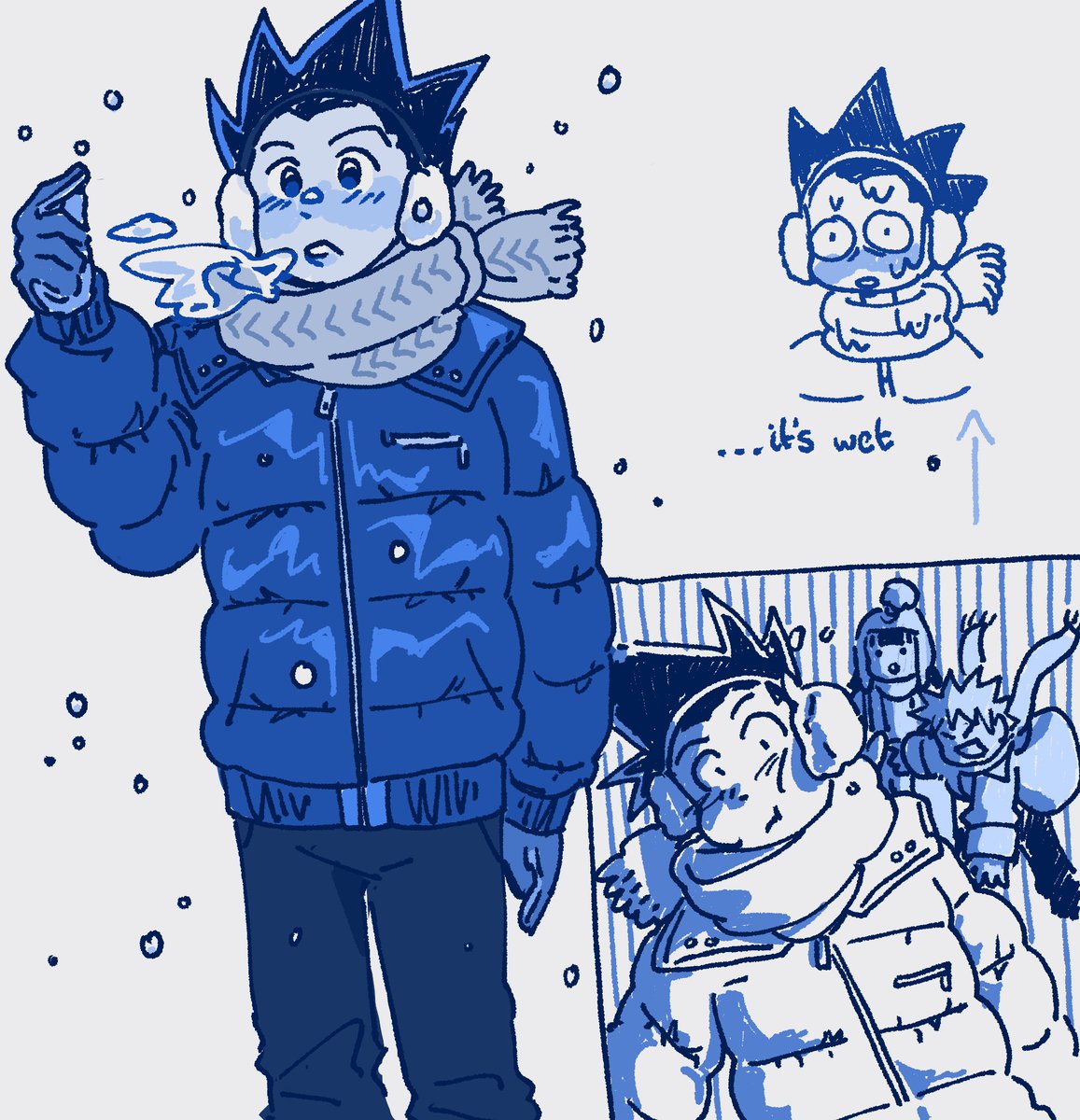 ayellowapple's tweet photo. Snow in August? #hxh https://t.co/1OqNqJSBz1