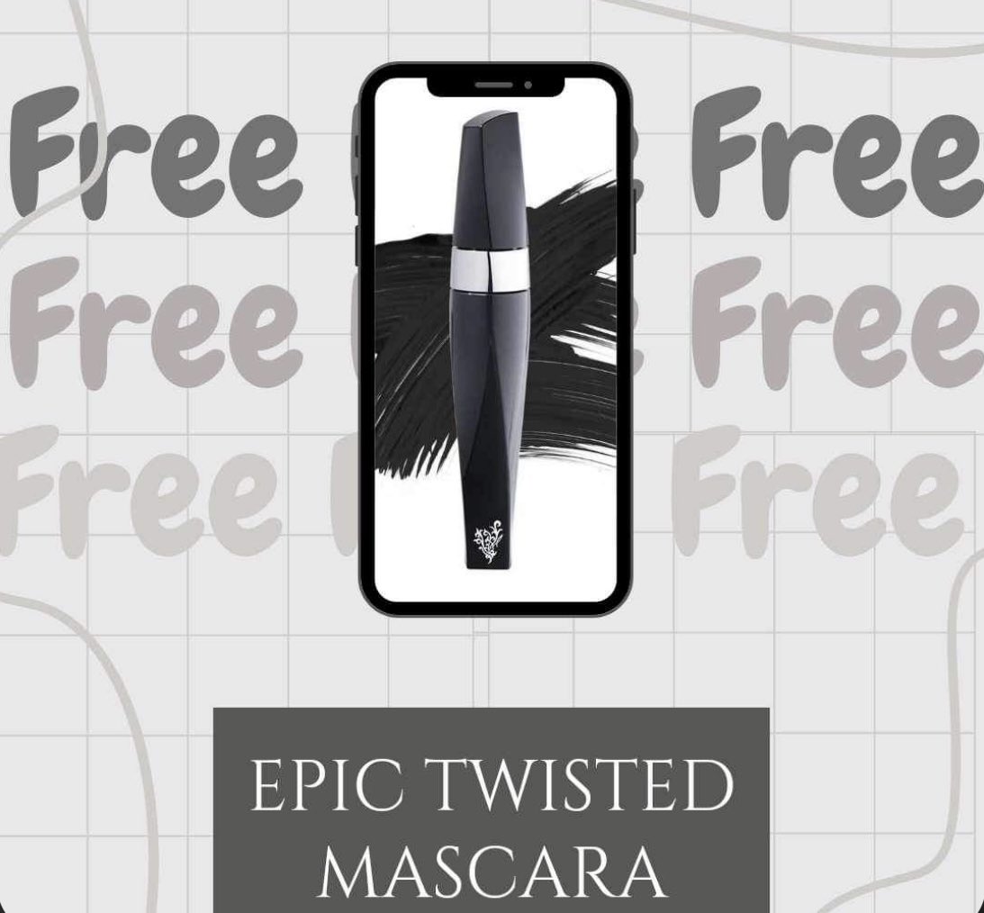 MarilynsShampoo's tweet photo. Free epic twisted mascara worth £23 when you spend £40 or more with any younique products 🤪😍offer on till #august31st #younique  #epictwistedmascara inbox 📥 or reply to this for this deal https://t.co/PSsFCqkbpQ