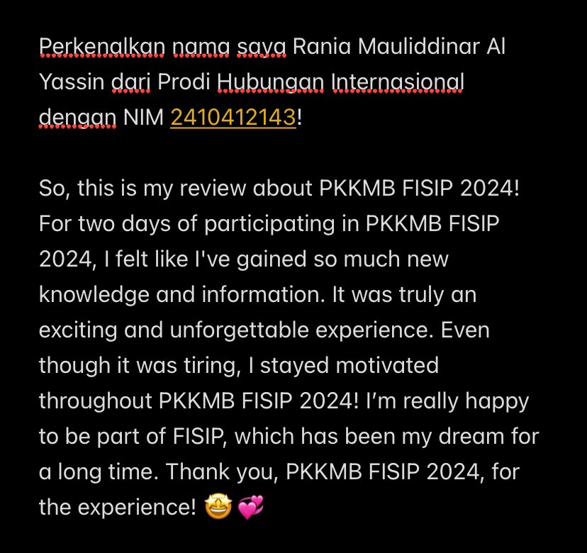 sincostanilysm's tweet photo. [ PKKMB FISIP UPNVJ 2024 ]
Sampurasun, FISIPERS!

#PKKMBFISIPUPNVJ2024
#BerpikirSeluasSamudraBerkreasiSepertiLumbaLumba
#LebihMajuUnggulMendunia
#SALAMBELANEGARA
#PKKMBFISIP
#FISIPUPNVJ
#UPNVETERANJAKARTA @jongskyyy_ https://t.co/qWMKodtjtf