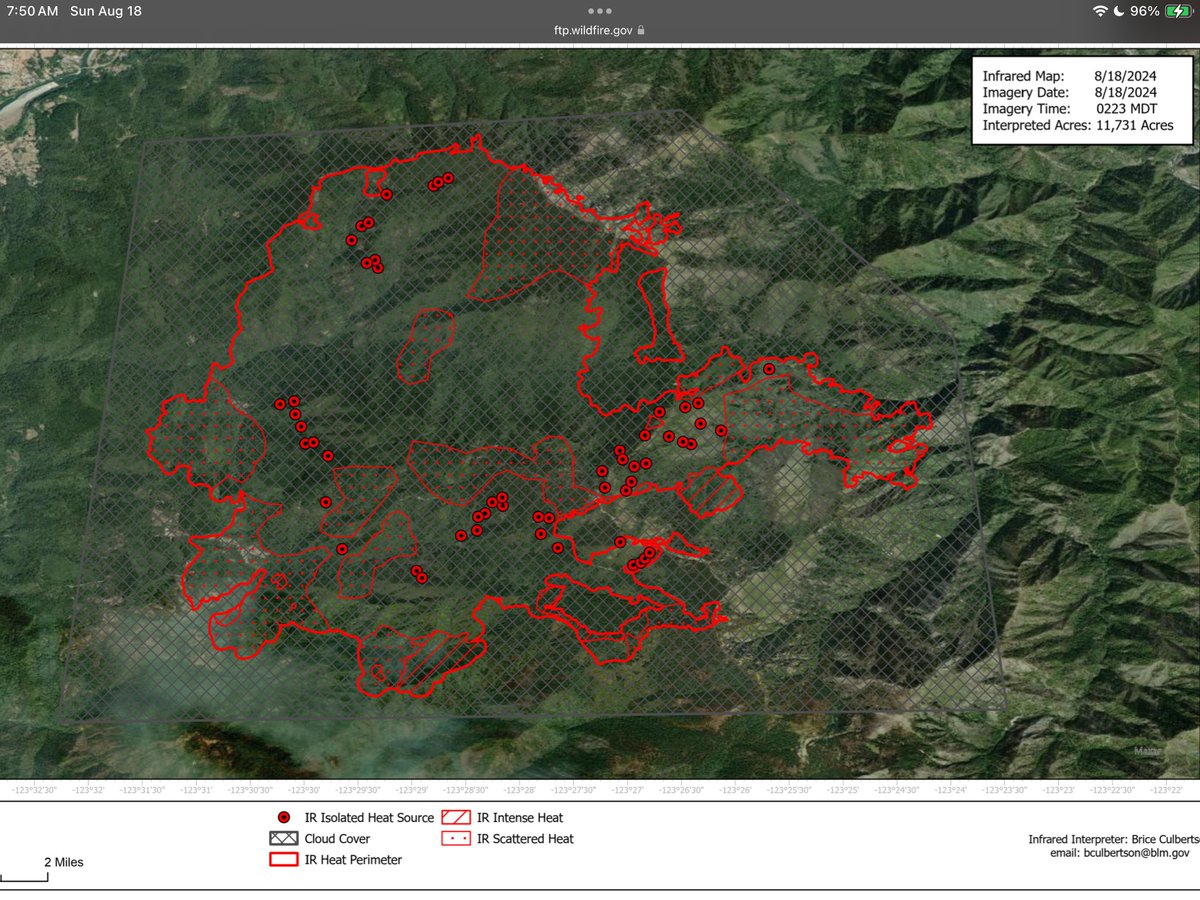 FurrieChief's tweet photo. #BoiseFire
Here are the 08-19-24 maps and forecasts for the incident:
(Although the area received some wetting rain in the last 24 hours, the larger fuels will continue to readily burn and consume.)
1 of 2 https://t.co/yOCGGwiU6q