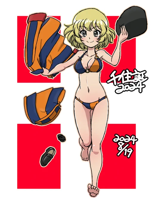 #千住生誕祭2024#千住生誕祭 千住さんお誕生日おめでとう!学校は中立でも水着は攻めても良いよね? 