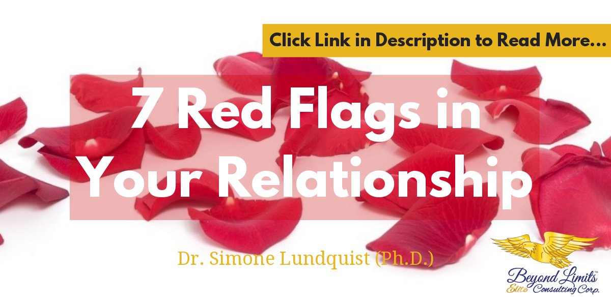 7 Red Flags in Your Relationship CLICK LINK TO READ MORE... simonelundquist.com/relationships/…