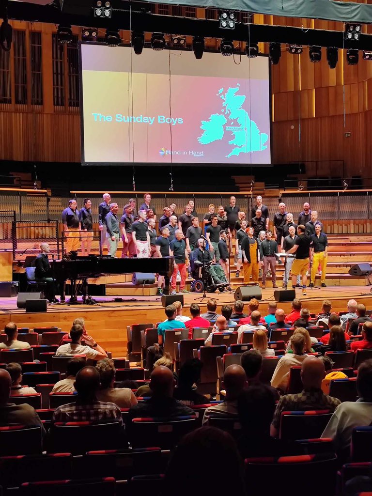 The Sunday Boys (@the_sundayboys) on Twitter photo We had an amazing time at Hand in Hand Bristol! It was a joy to share our music with incredible LGBTQ+ choirs from the UK & Ireland.
Big thanks to those who made it happen, + a shoutout to Adam Summers for stepping in as our brilliant conductor! 🌈🎶
#Hihfestival <a href="/ProudVoices/">Proud Voices</a> We had an amazing time at Hand in Hand Bristol! It was a joy to share our music with incredible LGBTQ+ choirs from the UK & Ireland.
Big thanks to those who made it happen, + a shoutout to Adam Summers for stepping in as our brilliant conductor! 🌈🎶
#Hihfestival <a href="/ProudVoices/">Proud Voices</a>