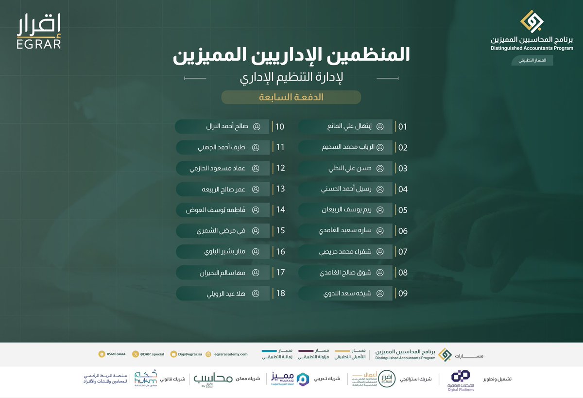 برنامج المحاسبين المميزين tweet media